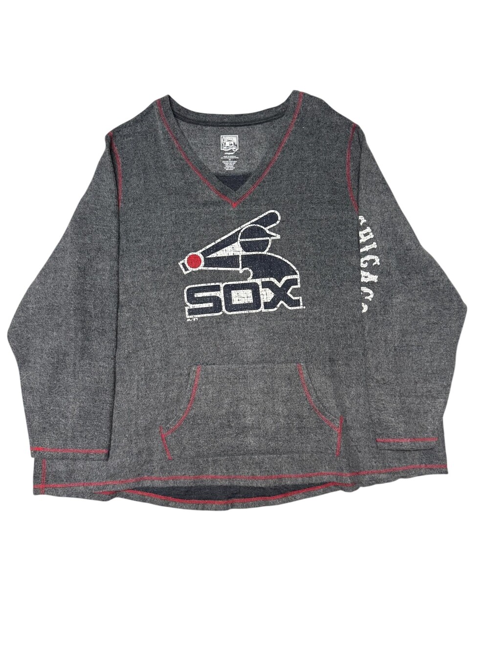 Chicago White Sox Sweatshirt Mens 3XL Gray MLB Baseball Majestic Cooperstown